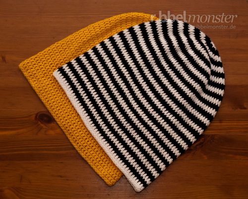 Crochet Hat – Long Beanie with Double Crochet Stitches