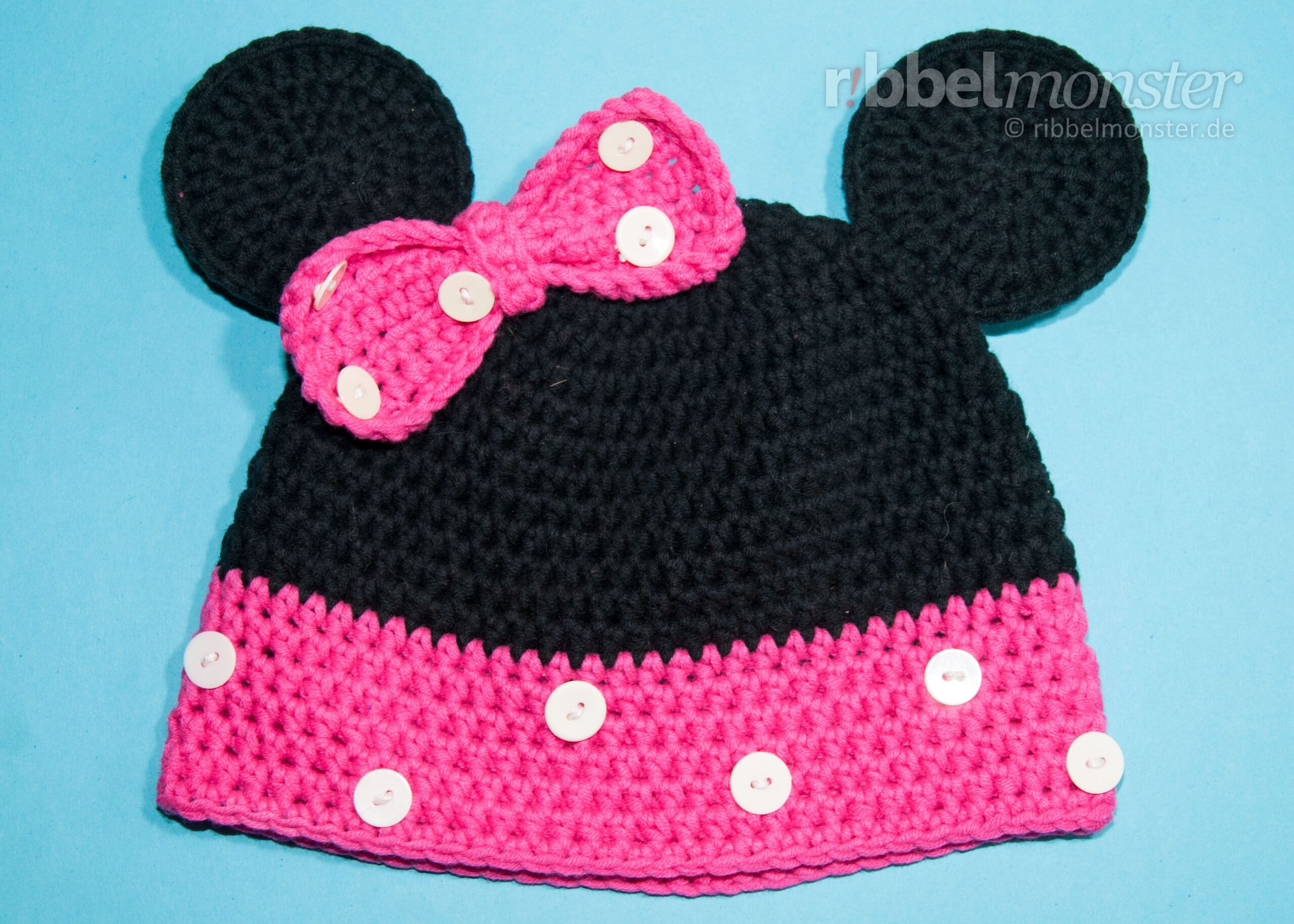 Crochet Hat – Crochet “Minnie” Mouse Hat