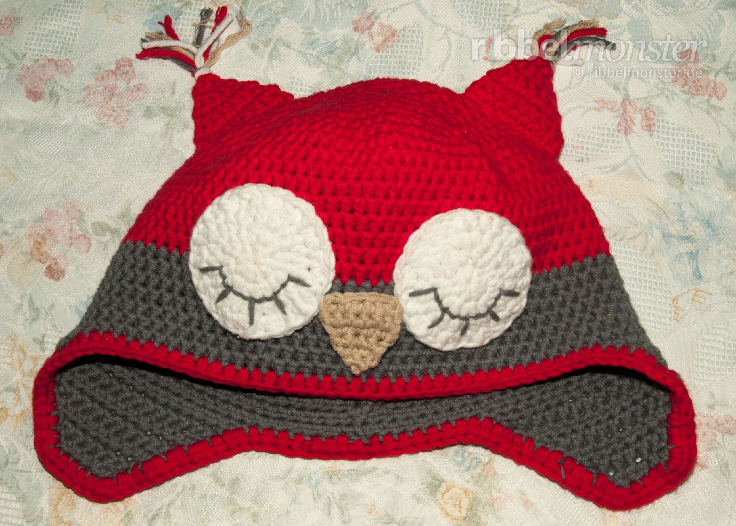 Crochet Hat – Crochet Owl Hat “Sleeping Owl”