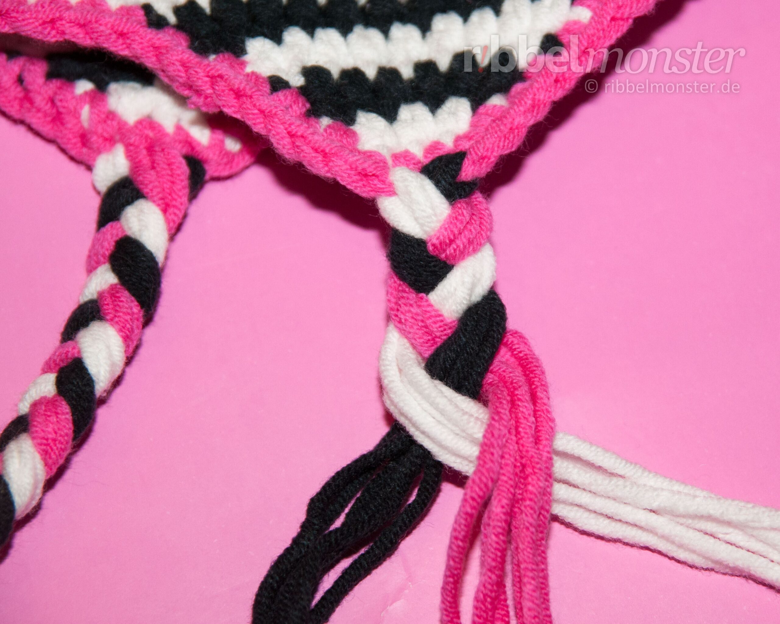 Crochet Hats – Tie Braids to Ear Flaps