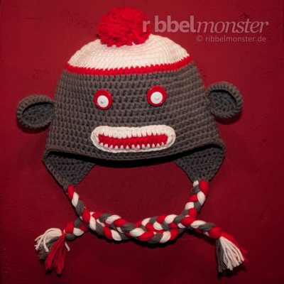 Crochet Sock Monkey Hat “Sockmonkey”