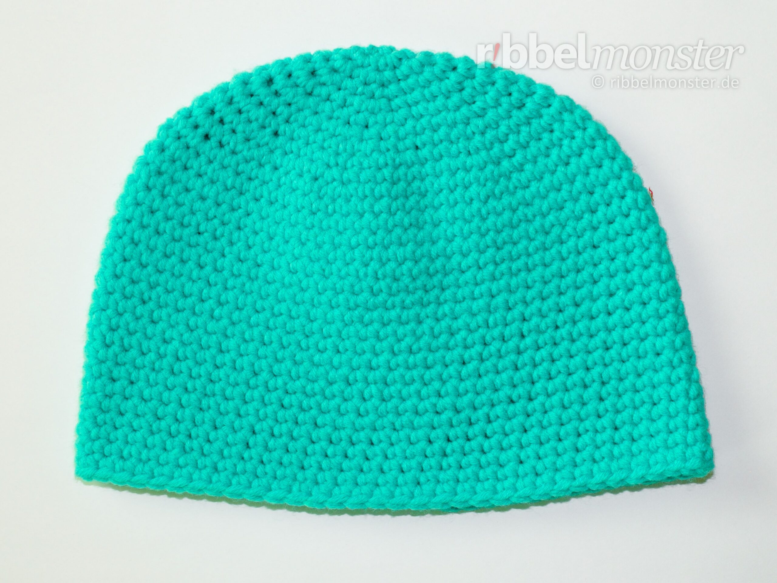 Crochet Hat – Beanie with Single Crochet Stitches in Spiral Rounds