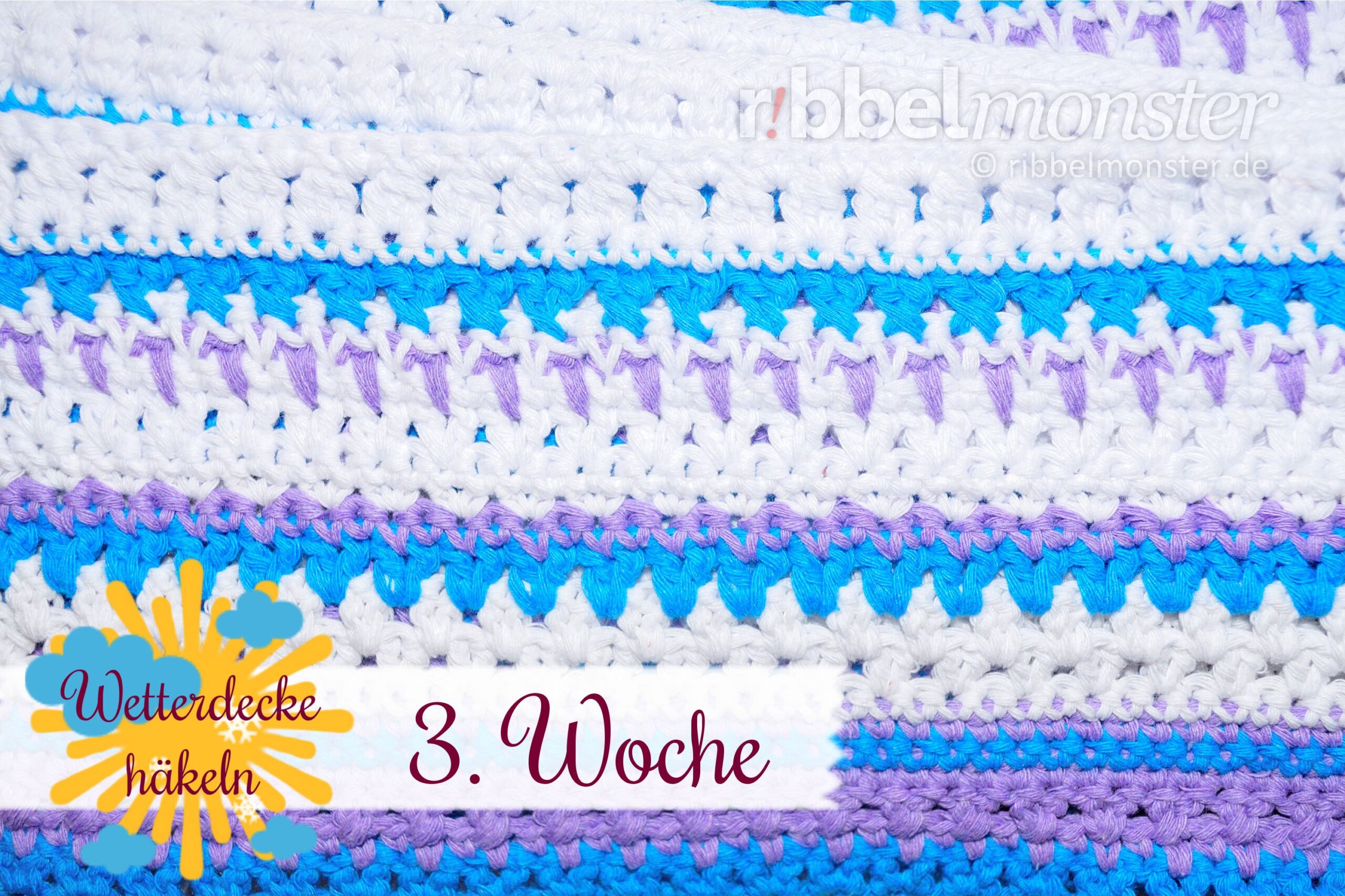 Crochet Weather Blanket – CAL – 3rd Week