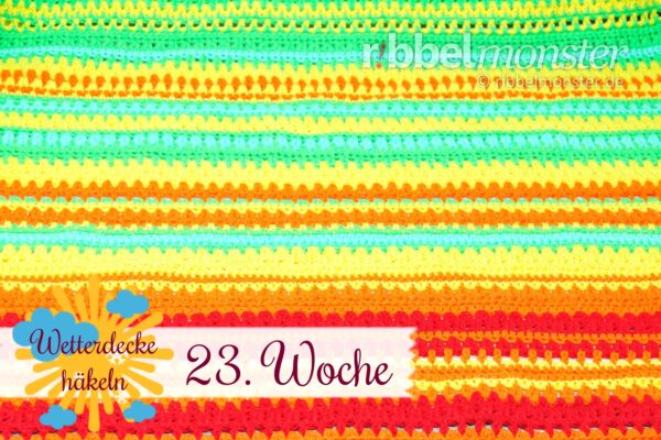 Crochet Weather Blanket – CAL – 23rd Week
